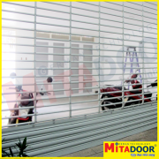 CỬA CUỐN THÉP SƠN TĨNH ĐIỆN SONG TRÒN – 2