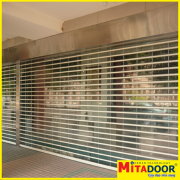 CỬA CUỐN THÉP SƠN TĨNH ĐIỆN ỐNG LỒNG ỐNG ( SẮT-NHÔM) - 1