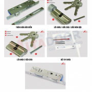 BỘ KHÓA ĐƠN ĐIỂM PHỤ KIỆN ROTO